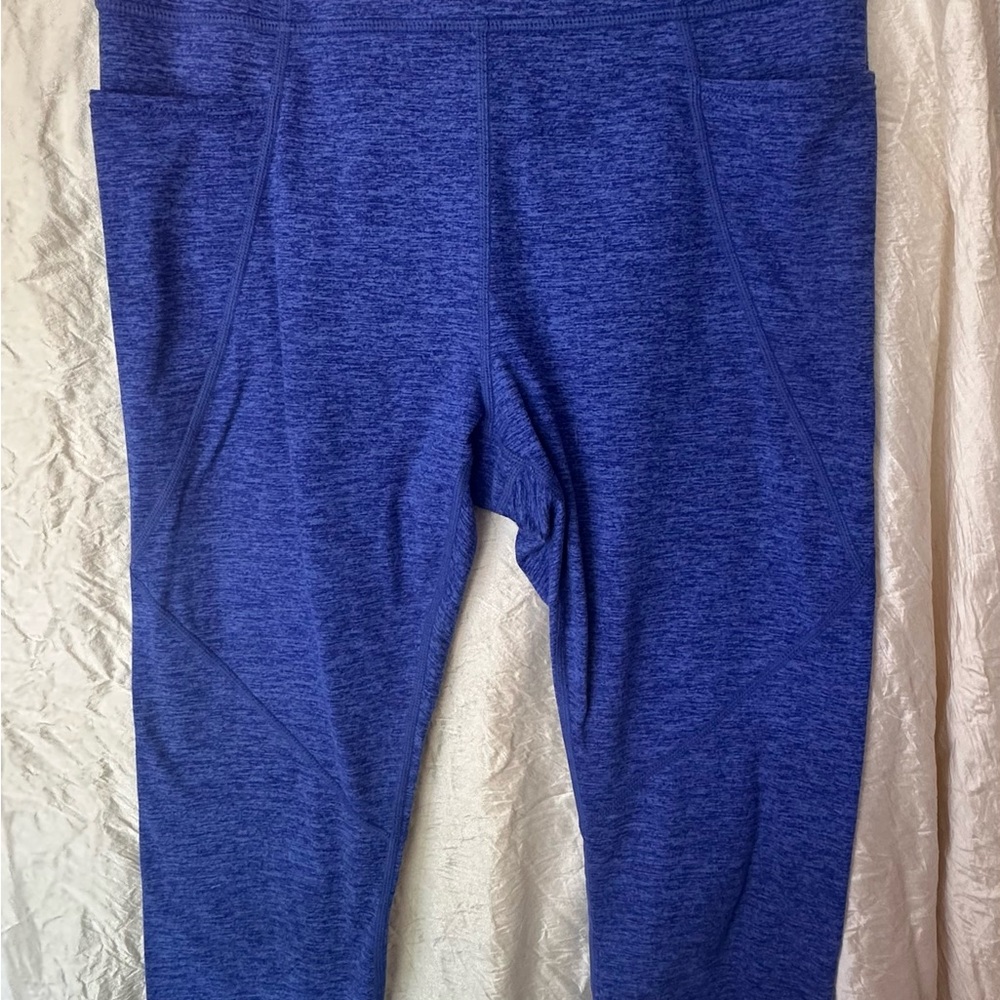 JoyLab Blue Leggings Athletic Knit Full-Length